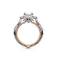 Verragio Three-Stone Princess Engagement Ring