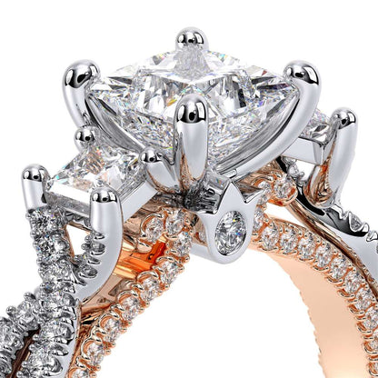 Verragio Three-Stone Princess Engagement Ring