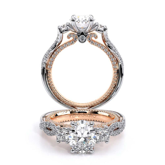 Verragio Three-Stone Oval Engagement Ring