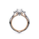 Verragio Three-Stone Oval Engagement Ring