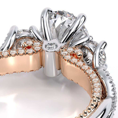 Verragio Three-Stone Oval Engagement Ring