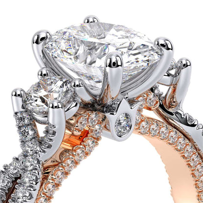Verragio Three-Stone Oval Engagement Ring