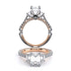 Verragio Three-Stone Emerald Engagement Ring
