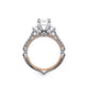 Verragio Three-Stone Emerald Engagement Ring
