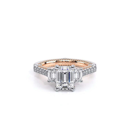 Verragio Three-Stone Emerald Engagement Ring