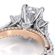 Verragio Three-Stone Emerald Engagement Ring