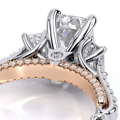 Verragio Three-Stone Emerald Engagement Ring