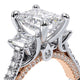 Verragio Three-Stone Emerald Engagement Ring