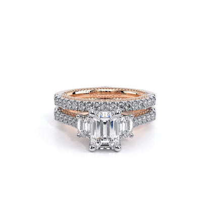 Verragio Three-Stone Emerald Engagement Ring