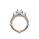 Verragio Three-Stone Oval Engagement Ring