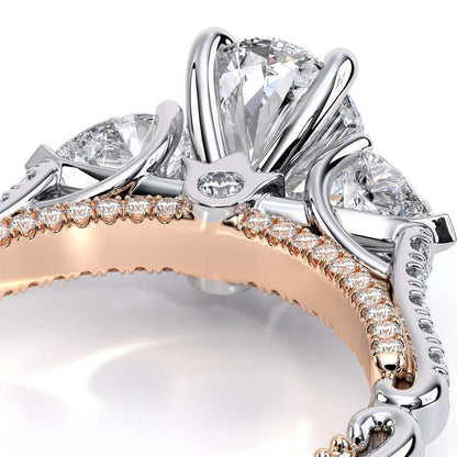 Verragio Three-Stone Oval Engagement Ring