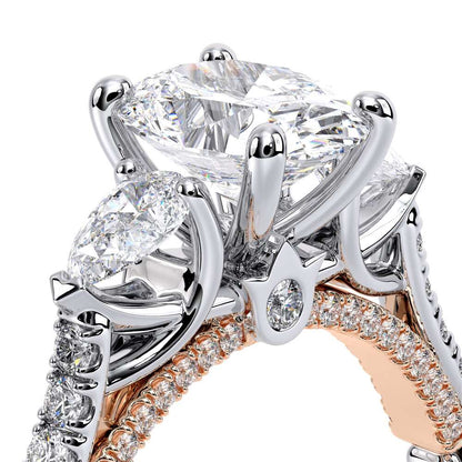 Verragio Three-Stone Oval Engagement Ring