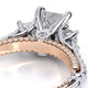 Verragio Three-Stone Princess Engagement Ring