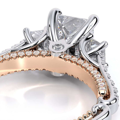 Verragio Three-Stone Princess Engagement Ring