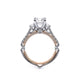 Verragio Three-Stone Round Engagement Ring