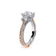 Verragio Three-Stone Princess Engagement Ring