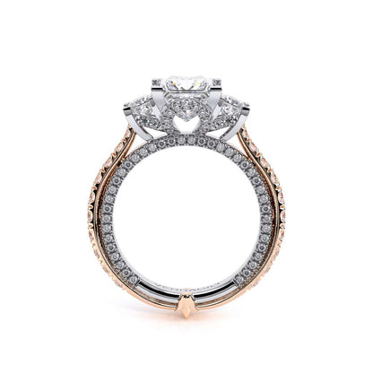 Verragio Three-Stone Princess Engagement Ring