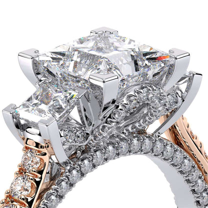 Verragio Three-Stone Princess Engagement Ring