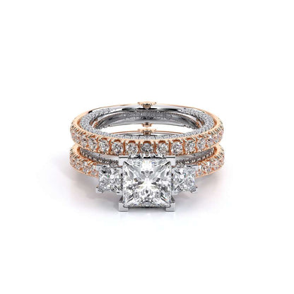 Verragio Three-Stone Princess Engagement Ring