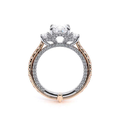 Verragio Three-Stone Oval Engagement Ring