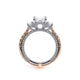 Verragio Three-Stone Oval Engagement Ring