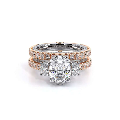Verragio Three-Stone Oval Engagement Ring