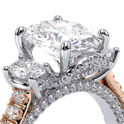 Verragio Three-Stone Oval Engagement Ring