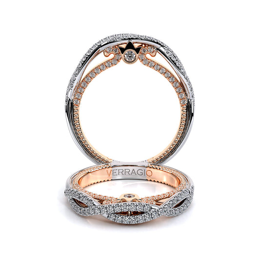 Verragio Halo Round Wedding Band