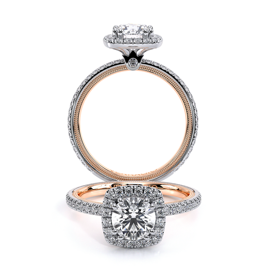 Verragio Halo Round Engagement Ring