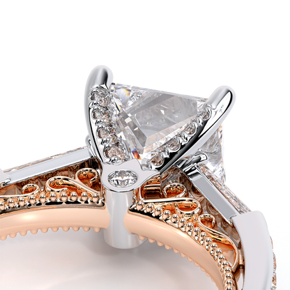 Verragio Three-Stone Princess Engagement Ring