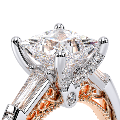 Verragio Three-Stone Princess Engagement Ring