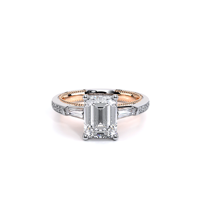 Verragio Three-Stone Emerald Engagement Ring