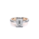 Verragio Three-Stone Emerald Engagement Ring