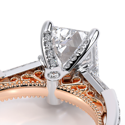 Verragio Three-Stone Emerald Engagement Ring