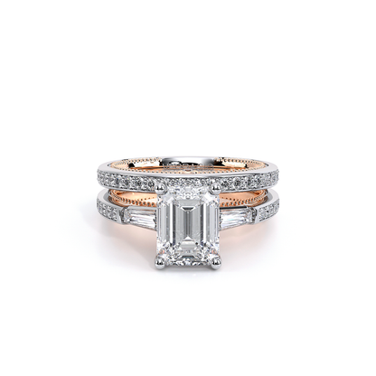 Verragio Three-Stone Emerald Engagement Ring