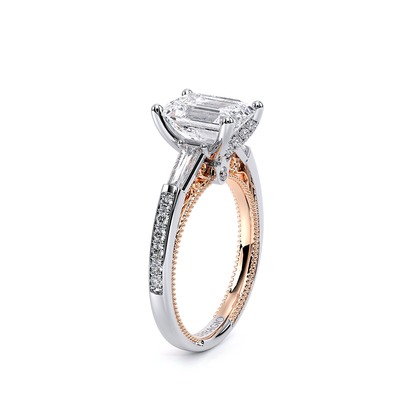 Verragio Three-Stone Emerald Engagement Ring