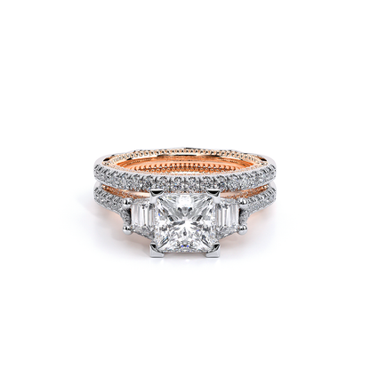Verragio Three-Stone Princess Engagement Ring