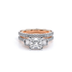 Verragio Three-Stone Princess Engagement Ring