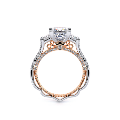 Verragio Three-Stone Princess Engagement Ring