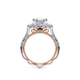 Verragio Three-Stone Princess Engagement Ring