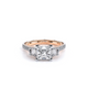 Verragio Three-Stone Princess Engagement Ring