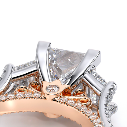 Verragio Three-Stone Princess Engagement Ring