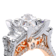 Verragio Three-Stone Princess Engagement Ring