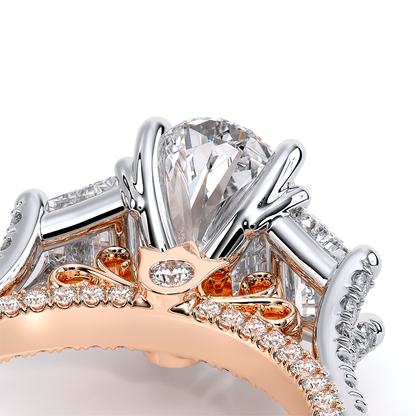 Verragio Three-Stone Oval Engagement Ring