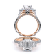 Verragio Three-Stone Emerald Engagement Ring