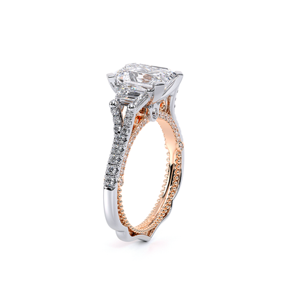 Verragio Three-Stone Emerald Engagement Ring
