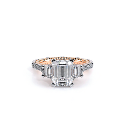 Verragio Three-Stone Emerald Engagement Ring