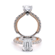 Verragio Pave Emerald Engagement Ring