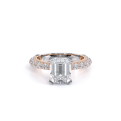 Verragio Pave Emerald Engagement Ring