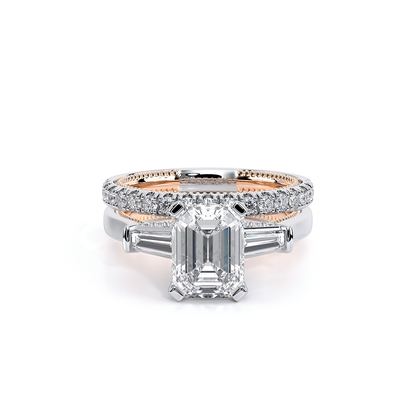 Verragio Three-Stone Emerald Engagement Ring